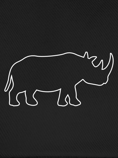 nashorn silhouette kontur