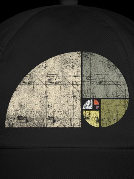 Distressed Fibonacci Spirale