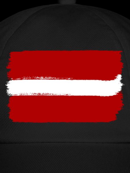 Lettland Flagge used look