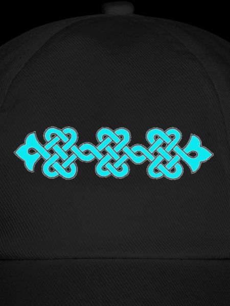 verschlungenes Ornament, türkis