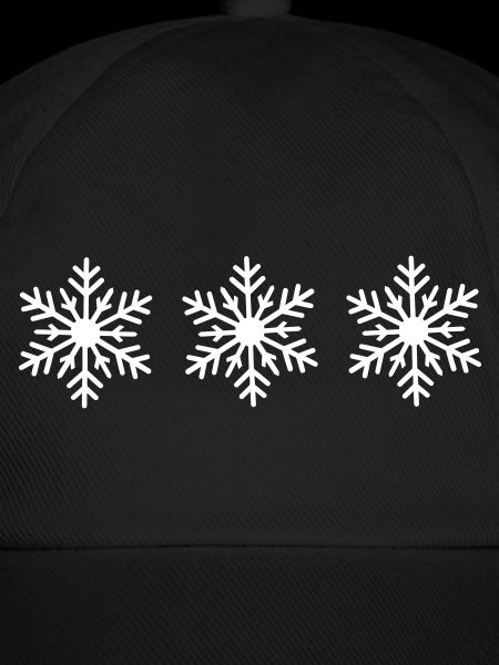 Eiskristall Wintermuster auf Kleidung