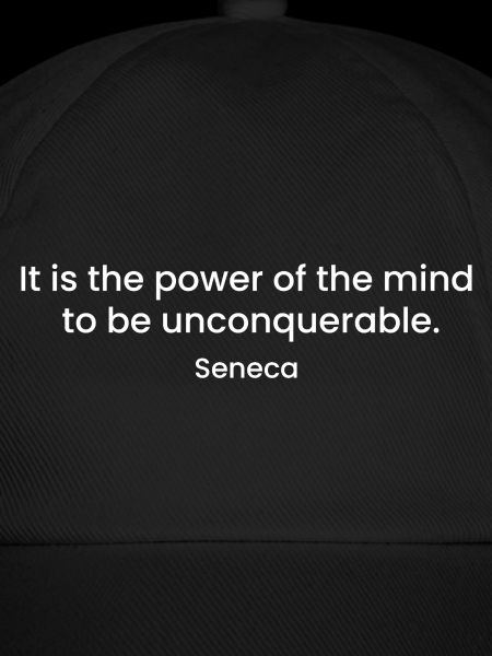 Inspirierendes Seneca-Zitat-Design