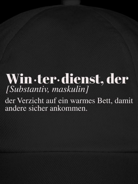 Winterdienst Definition Bett
