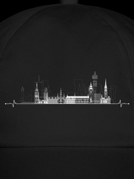 Urbane Skyline Puls Linie Kunst