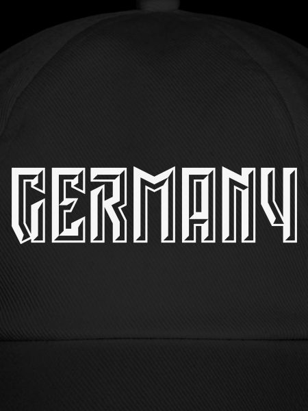 Germany Schriftzug (Relief / 3D / White)