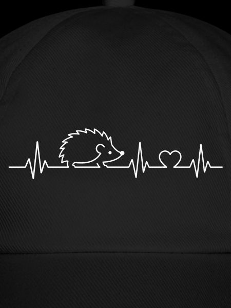 Herzschlag Igel Linienstil
