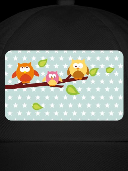 Kleine Eulen mit Sternchen mint | personalisierbar