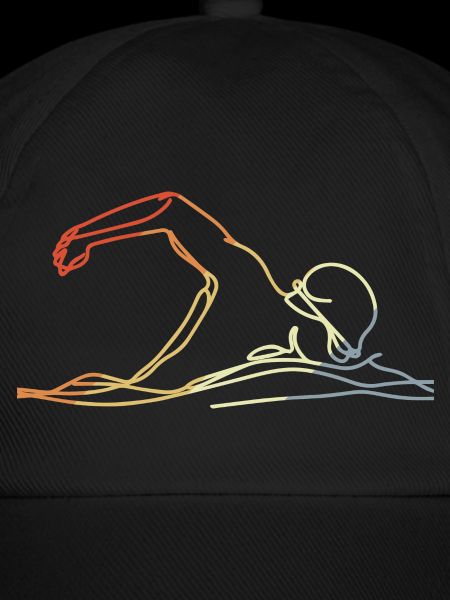 Schwimmen Retro Stil