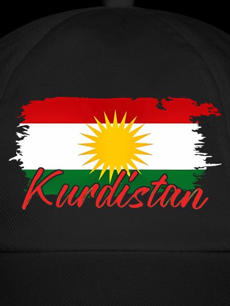 Kurdische Flagge mit Kurdistan Kurden 