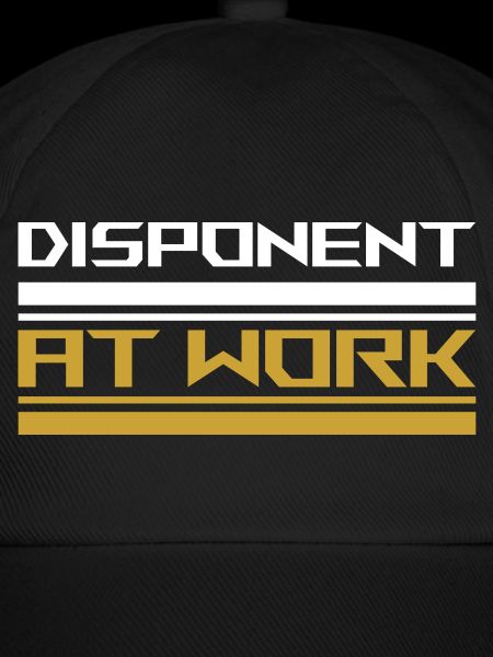 Disponent at work white