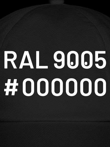 Schwarz Black RAL 9005 #000000