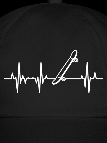 Skateboard EKG Herzlinie