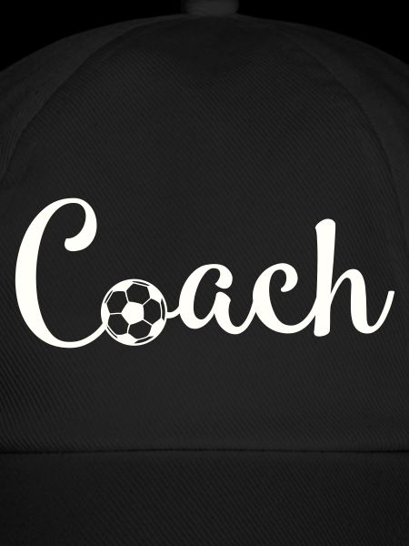 Coach Fußball Schriftlogo