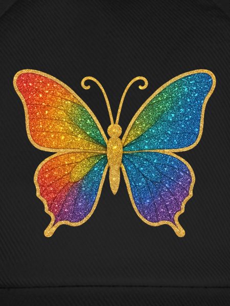 Glitzernder Regenbogen-Schmetterling