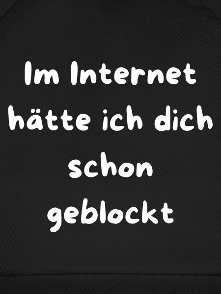 Schon geblockt Netz Meme Text