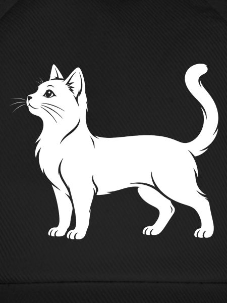 Weiße Katzen-Silhouette
