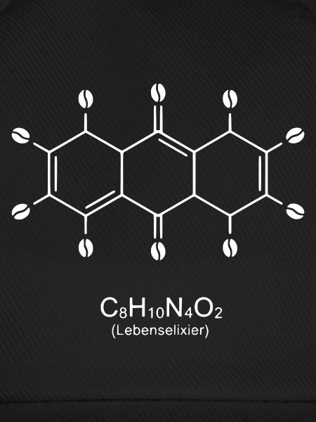 Koffein Molekül Kunstdruck