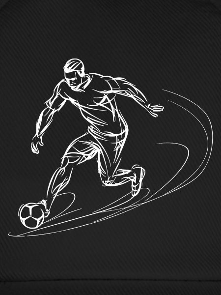 Fußballspieler Line Art