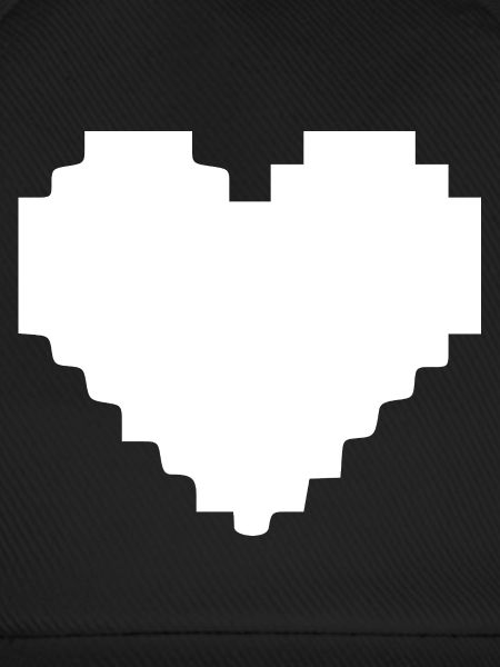 Weißes Herz weiß Pixelherz Geschenk 