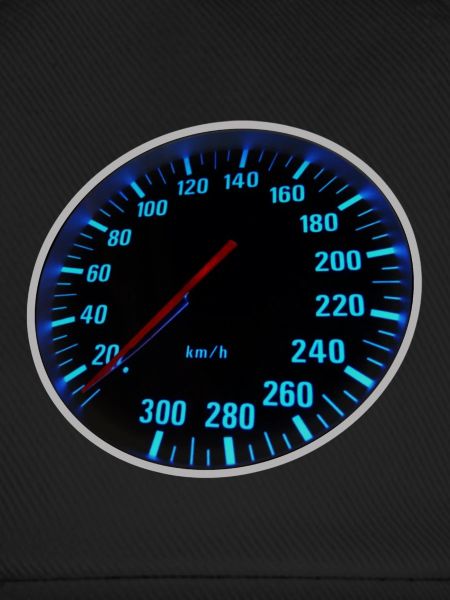 Blue Speedmeter - Tacho