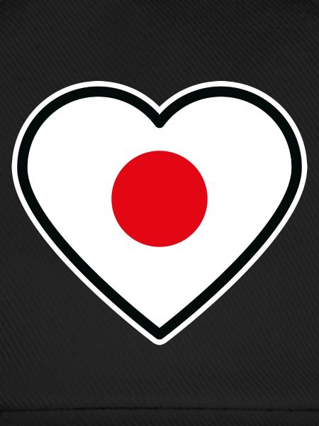 japan flagge herz