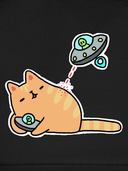 Katze mit UFOs