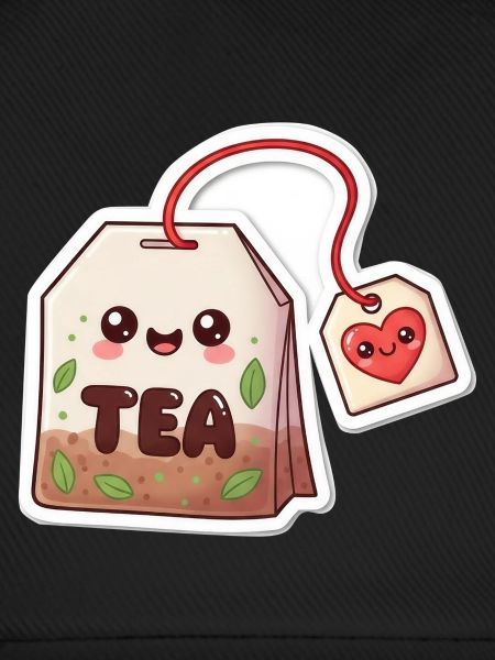 Kawaii Teebeutel Herzdesign