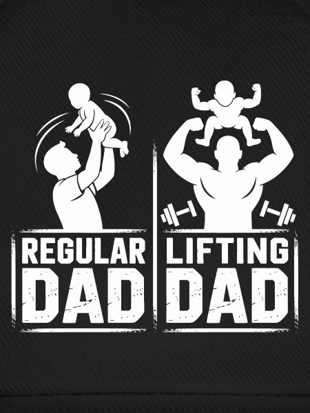 Dadkraft Doppelbild: Normaler vs Kraftdad