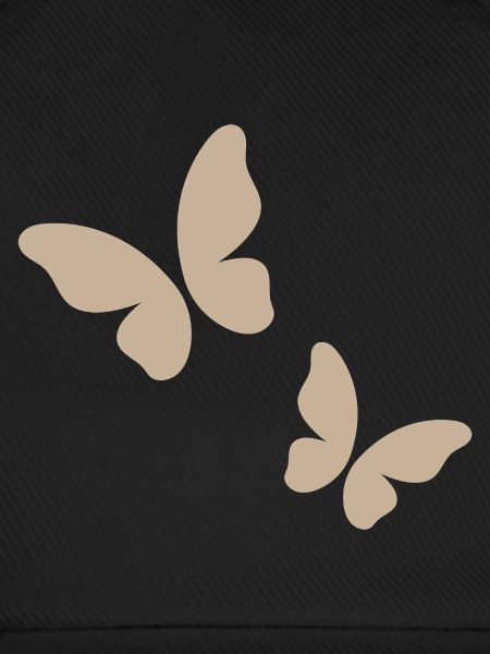 Beige Schmetterling Muster