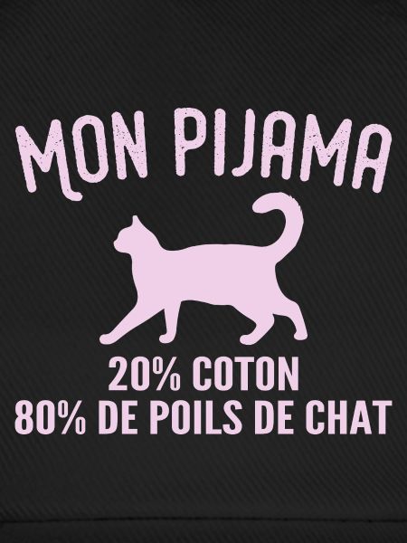 Humorvoller Katzenhaar-Pyjama