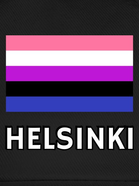 Genderfluid Pride Flagge Helsinki