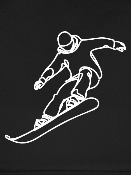 Snowboarder Zeichnung