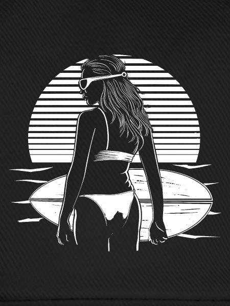 Weiblicher Surfer