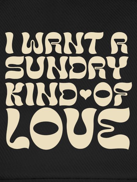 Sonnige Psychedelische Liebes-Typo
