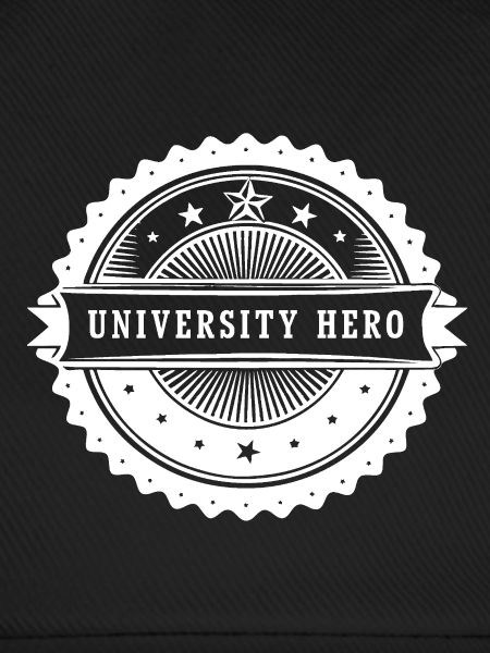 University Hero - Abzeichen, Design
