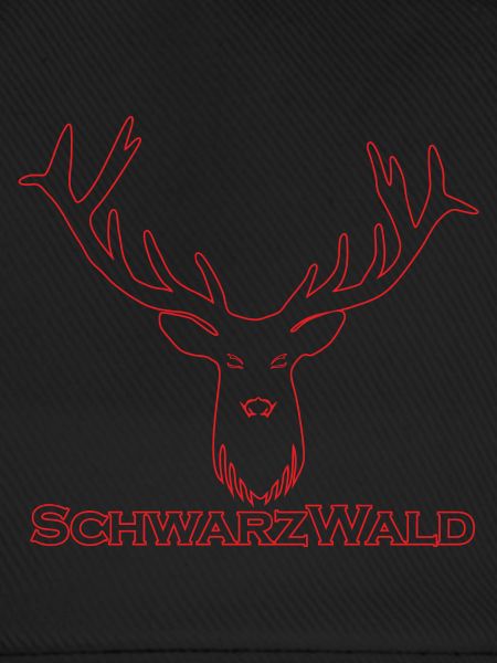 Schwarzwald Hirsch - Rand rot