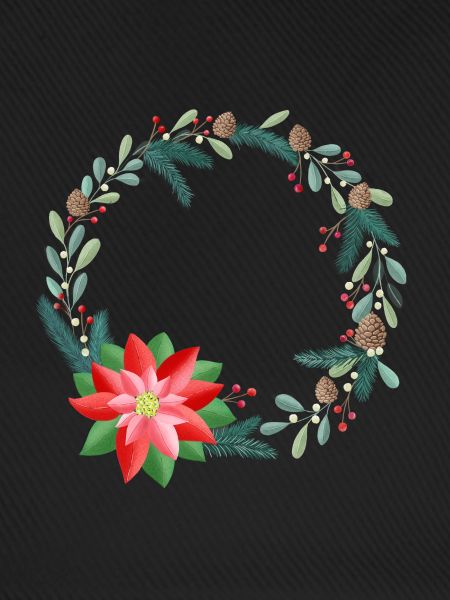 Weihnachtskranz personalisierbar mit deinem Text