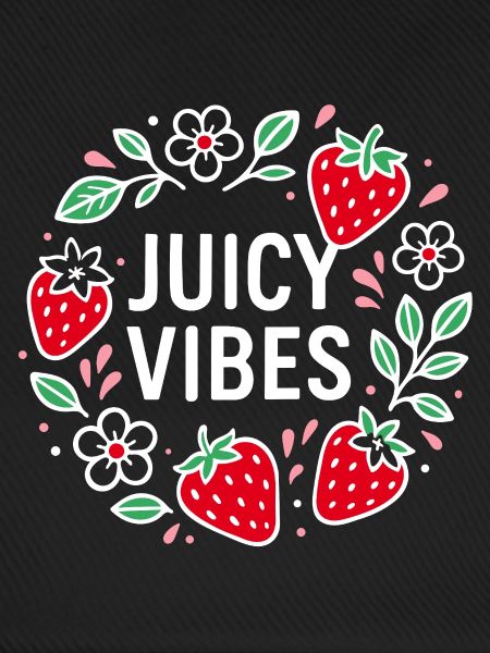 Juicy Vibes - Sommerdesign mit Erdbeeren