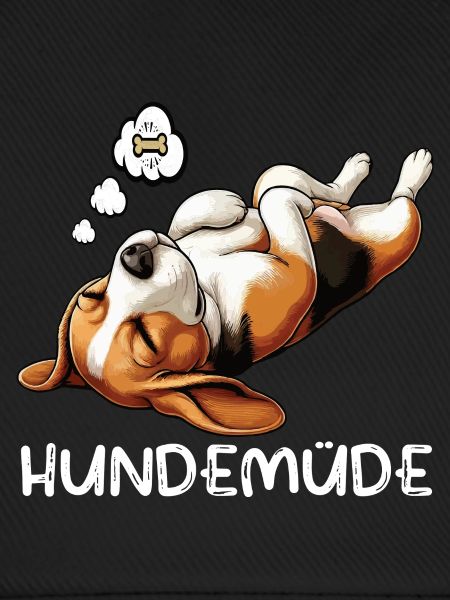 Hundemüde Beagle Beaglebesitzer Beaglehalter