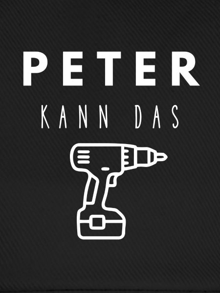 Peter Name Handwerker Werkzeug Akkuschrauber