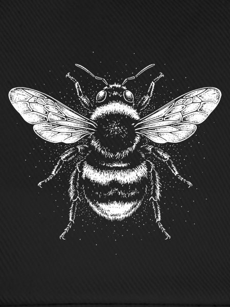 Monochromes Bieneninsektendesign