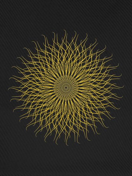 Goldenes Sonnenmandala
