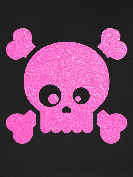 Pink Skull Pop Art Crossbones