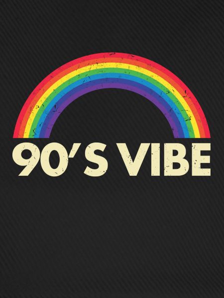 90s Jahre Regenbogen
