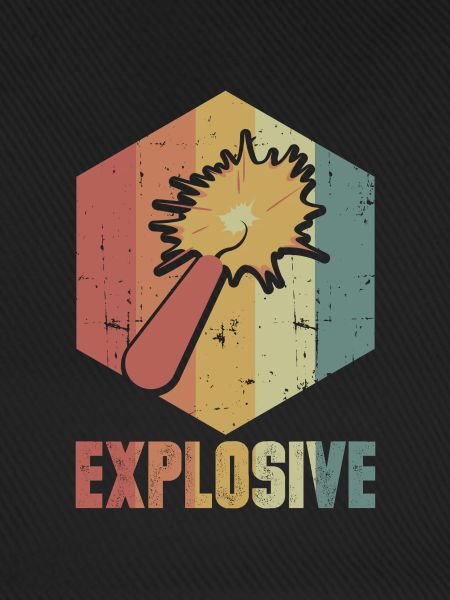 Dynamit Explosion Retro Cooles Geschenk