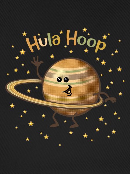 Saturn spielt mit seinen Ringen