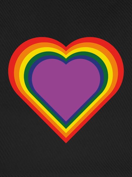 Regenbogen-Herz