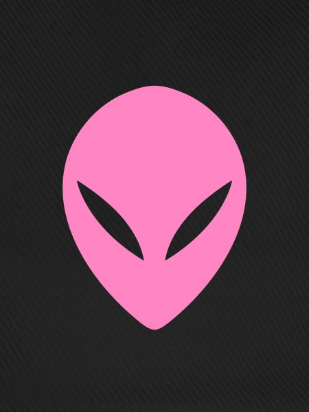 Ufo Alien Kopf Rosa