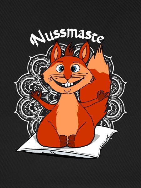 Yoga Hörnchen Nussmaste Meditation