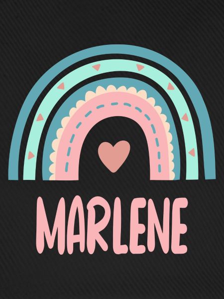 Marlene Name Regenbogen Baby